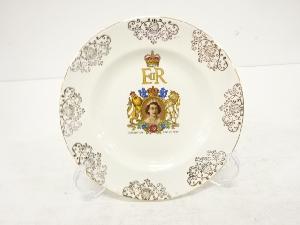 アンティーク　エリザベス女王　プレート（17センチ）